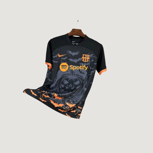 FC Barcelone – Maillot Édition Spéciale Halloween 25/26 – Noir & Orange
